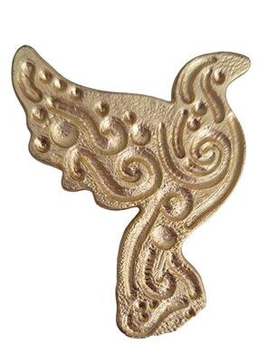 Neiman Marcus Gold Tone Bird Designer Clip, Signed